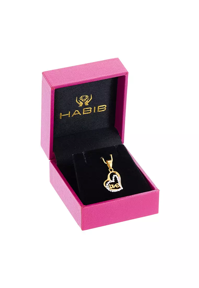 HABIB Oro Italia 916 Yellow and White Gold Pendant GP51760723(YW)-BI