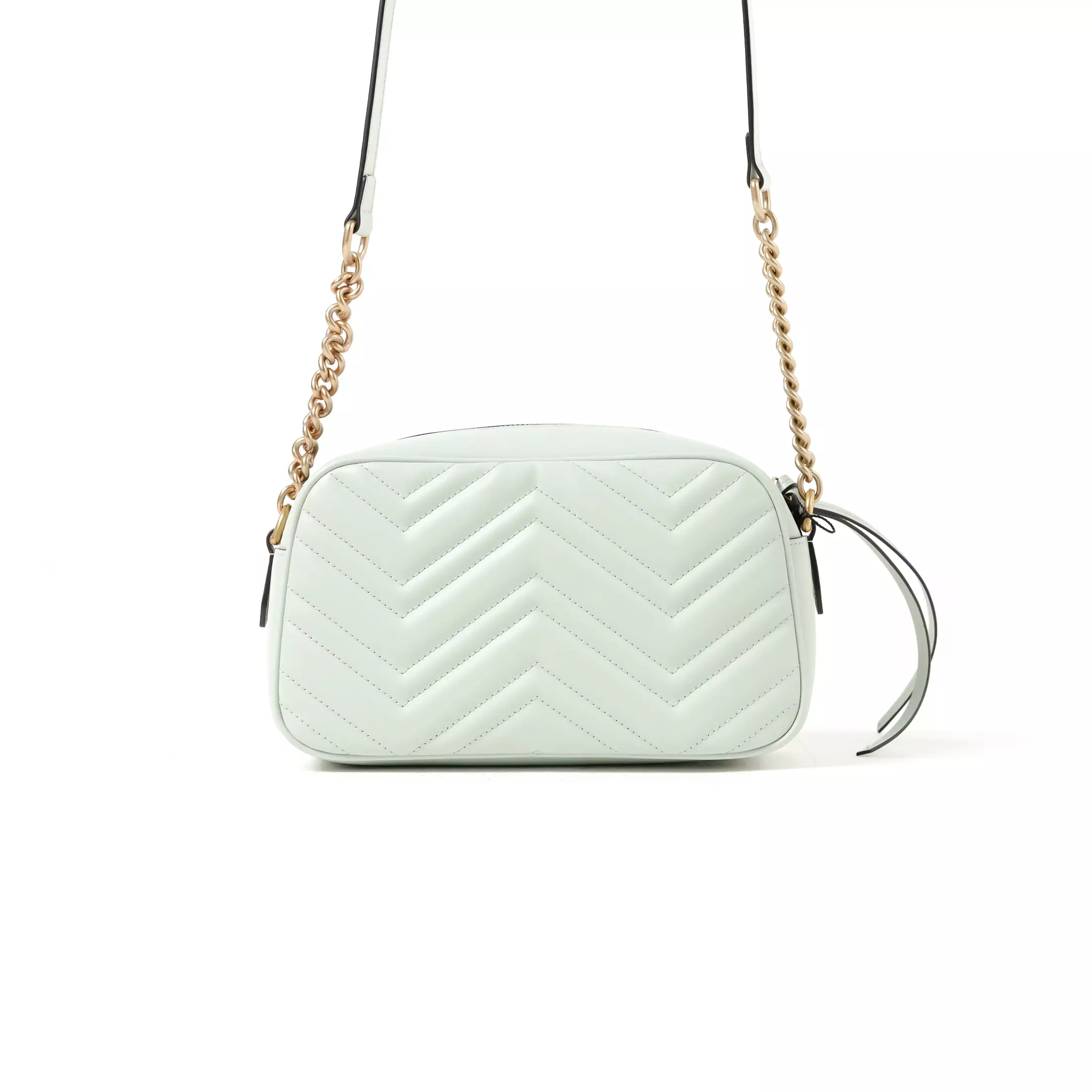 Tas GUCCI MARMONT GHW MINT CAMERA BAG 100% ORIGINAL