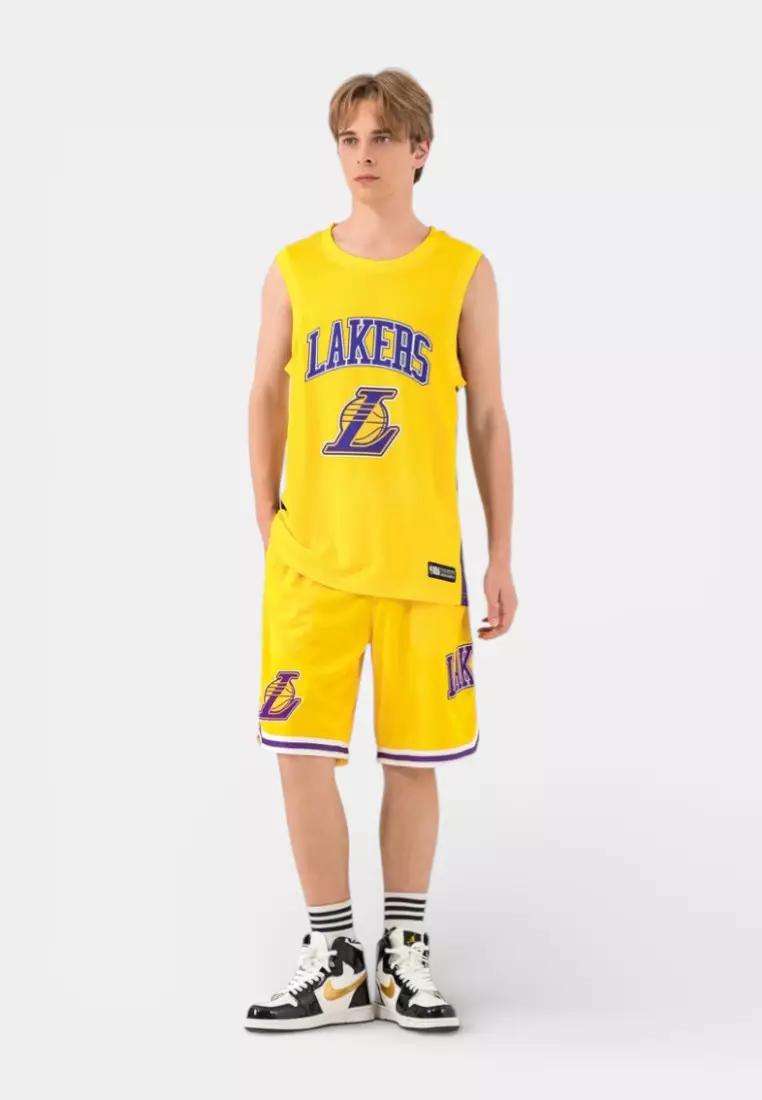 Los Angeles Lakers Lebron James #23 Basketball Jersey Player Number Basics  Tank Top Jersey