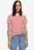 Mango red Striped 100% Cotton T-Shirt 7D768AA679F35BGS_1