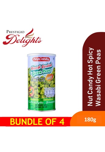 Prestigio Delights Nut Candy Hot Spicy Wasabi Green Peas 180g Bundle of 4 B7174ES20AFD9DGS_1