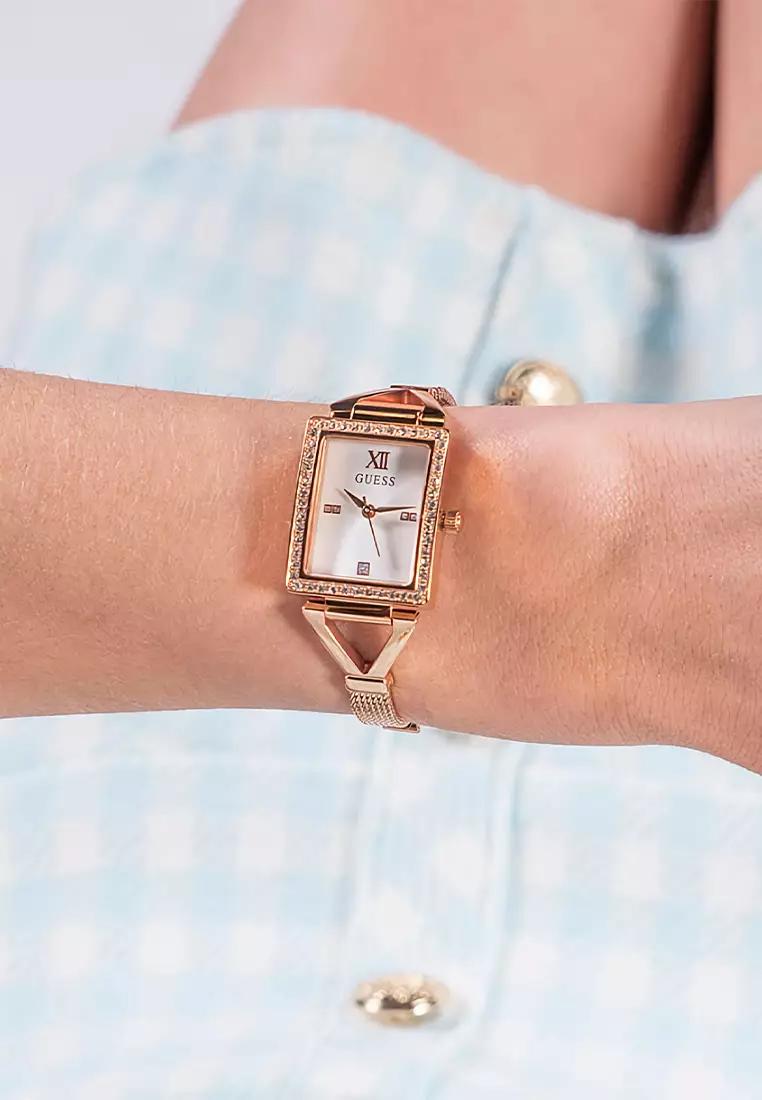 Guess GW0400L3 - Jam Tangan Wanita - Rosegold - Stainless Steel Bracelet