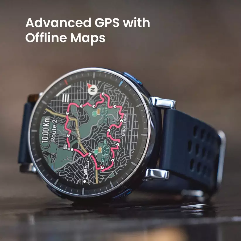 Amazfit Active 3 Premium Apex Silver | 12 Days Battery | 160+ Sport Mode | Sapphire Glass