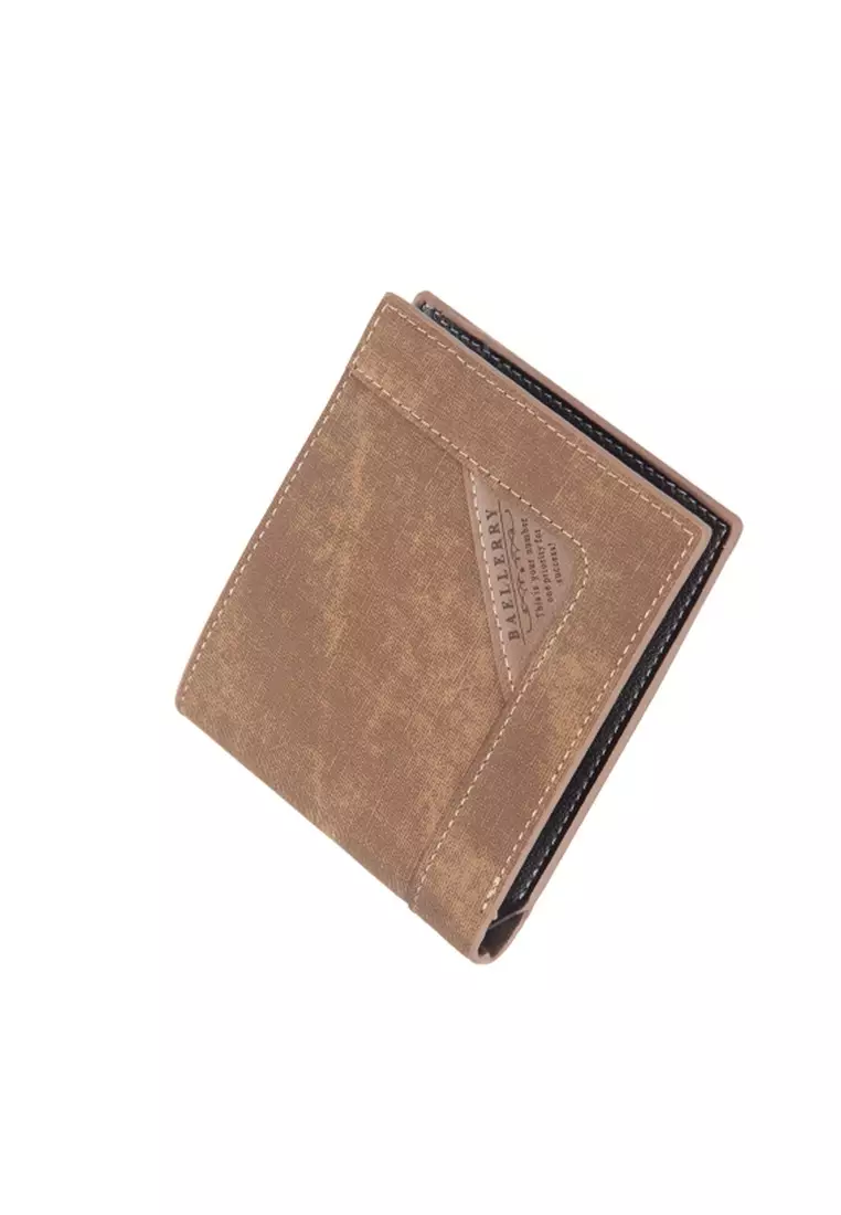 Dompet Lipat Pria PU Leather Tampilan Kulit Matte Quality Premium ORIGINAL