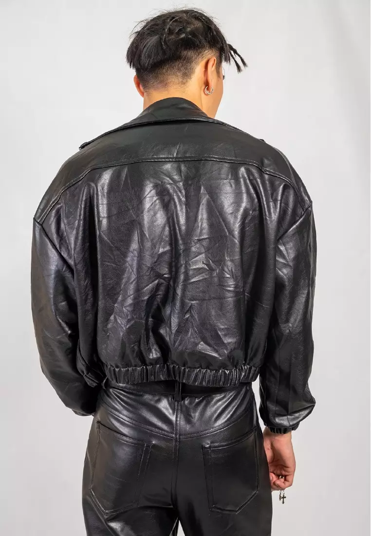 Jual Ocwa Studio Ocwa Milan Faux Leather Jacket Men Original