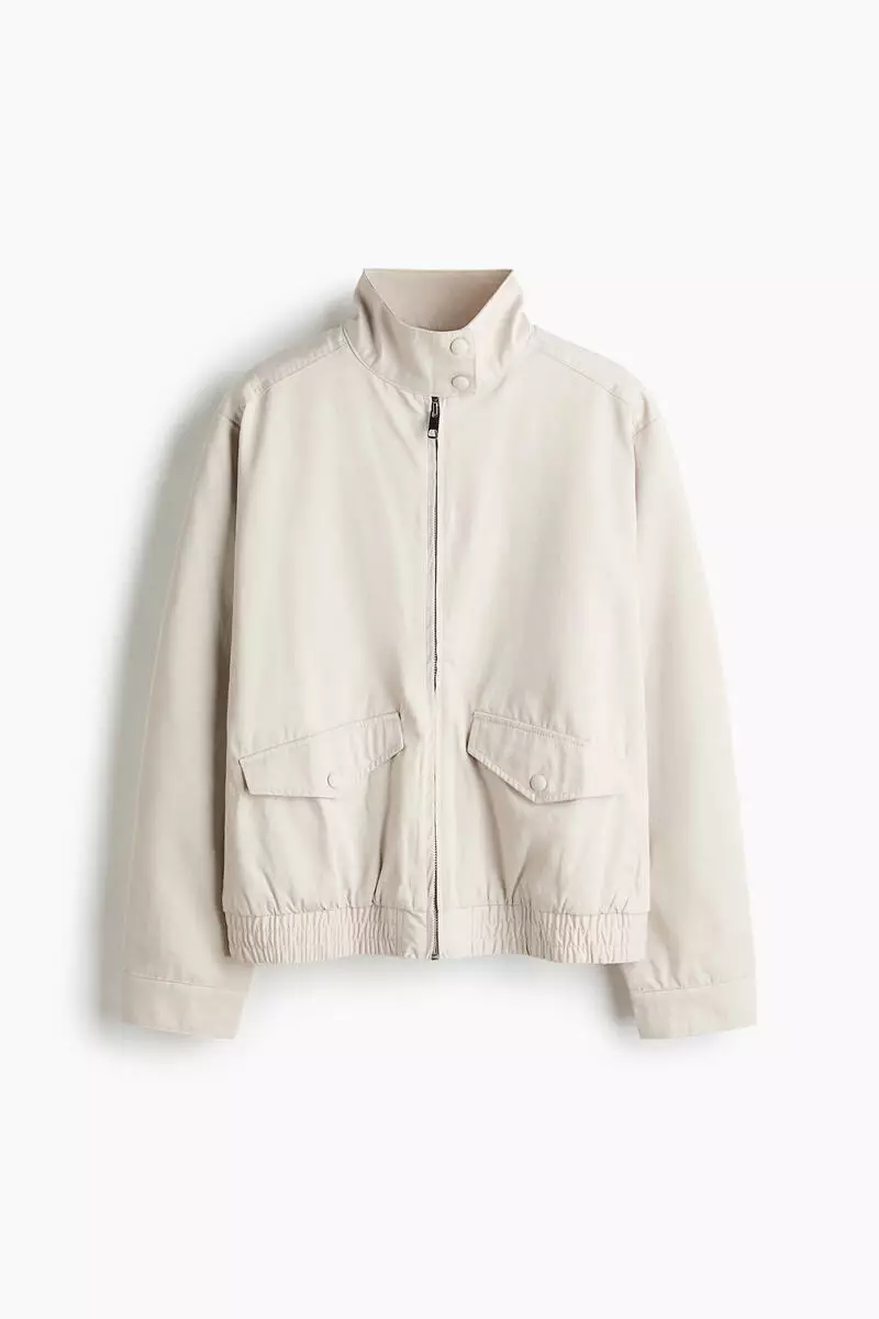 Funnel-collar jacket