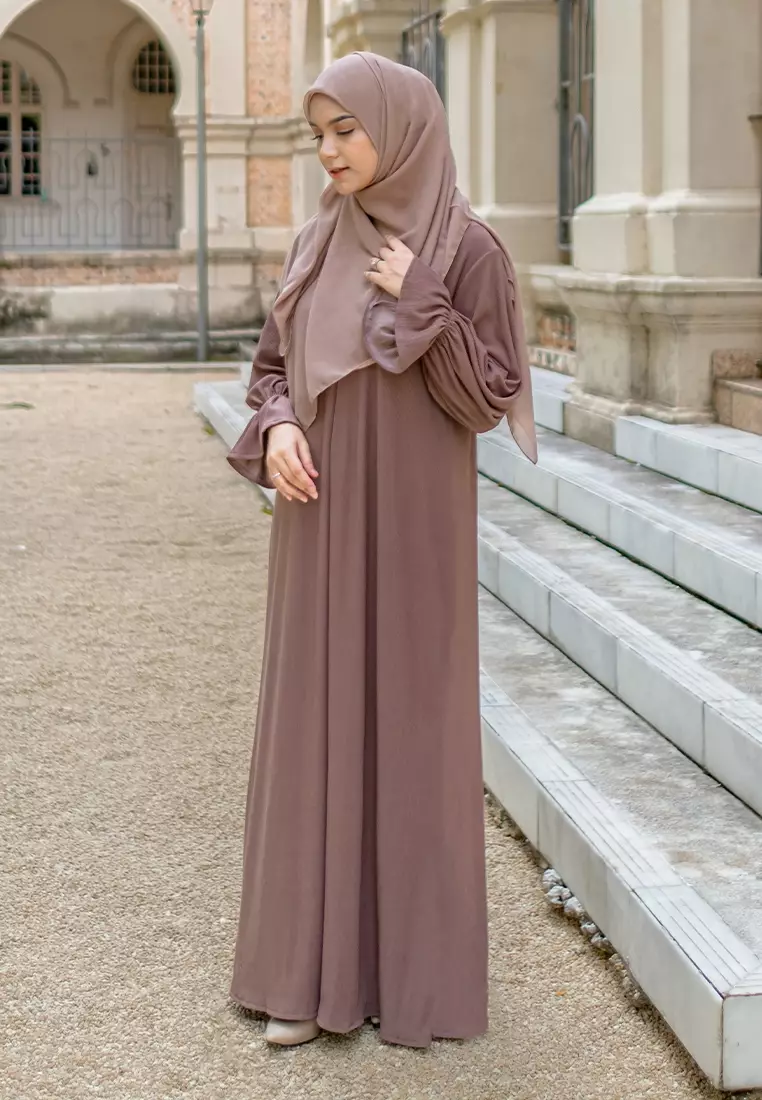 Haila Abaya Knit Coffee