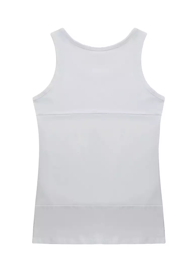 Buy EROS White Shapewear Tanktop, Horizontal Striped, U-Neck, Slim Fit,  Sleeveless Underwear for Men 2024 Online