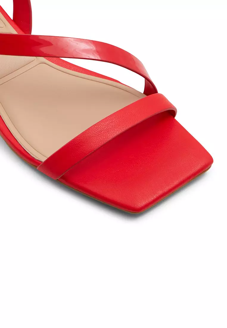 Aldo red sandals hot sale