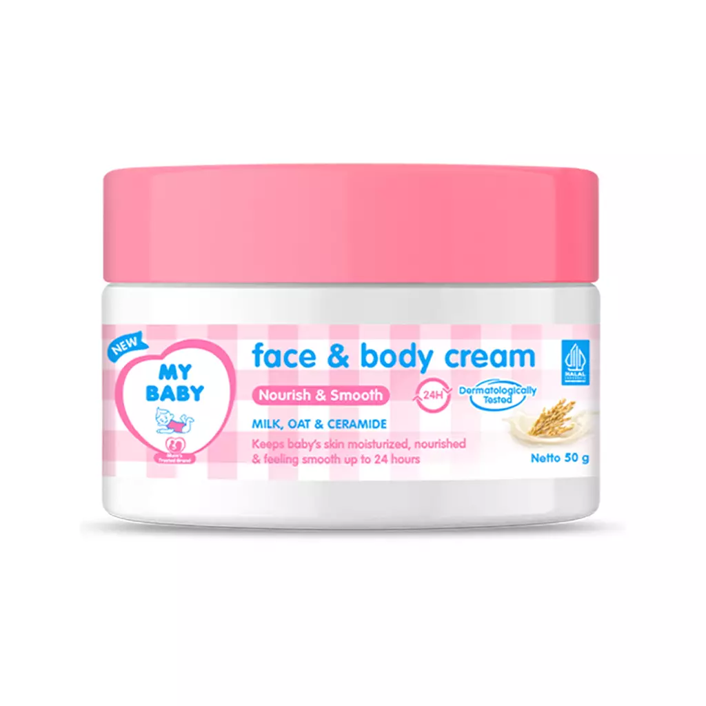 MY BABY Face & Body Cream Nourish Smooth 50Gr (443407)