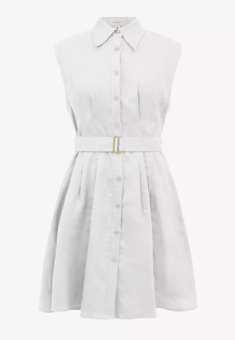 Ami Linen Mini Beach Dress