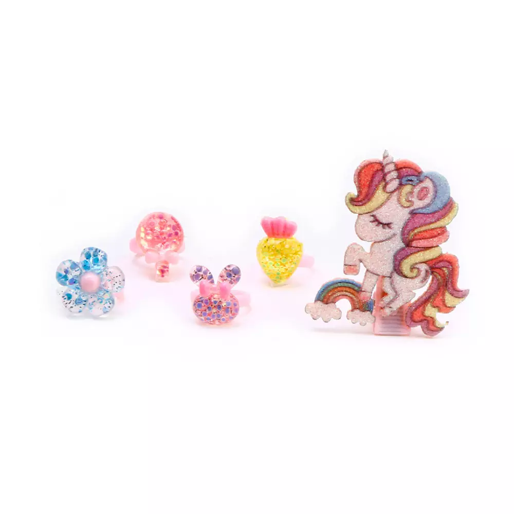 PRETTY MISSY SET PUMPKIN CINCIN & JEPITAN RAMBUT ANAK UNICORN CARTOON RANDOM