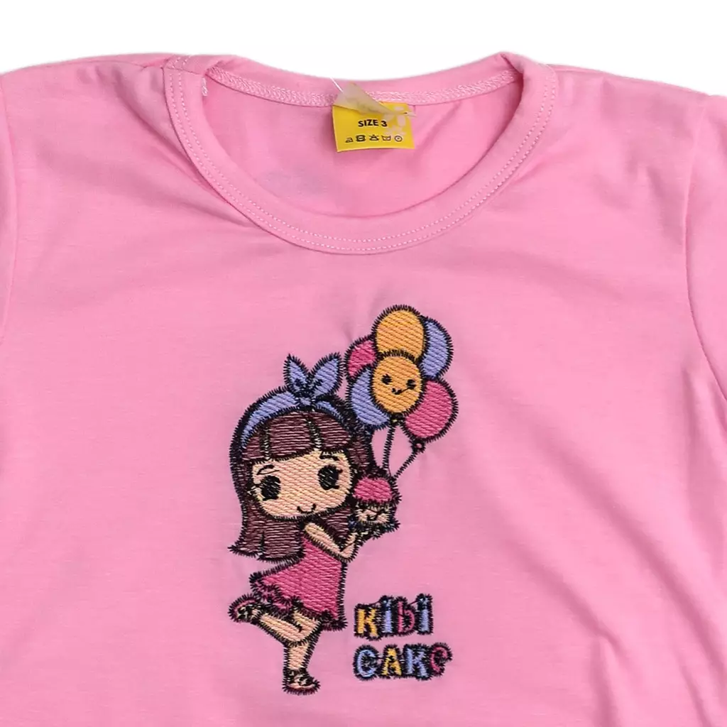 Kibi Kaos Anak Perempuan Bordir Character 10608417