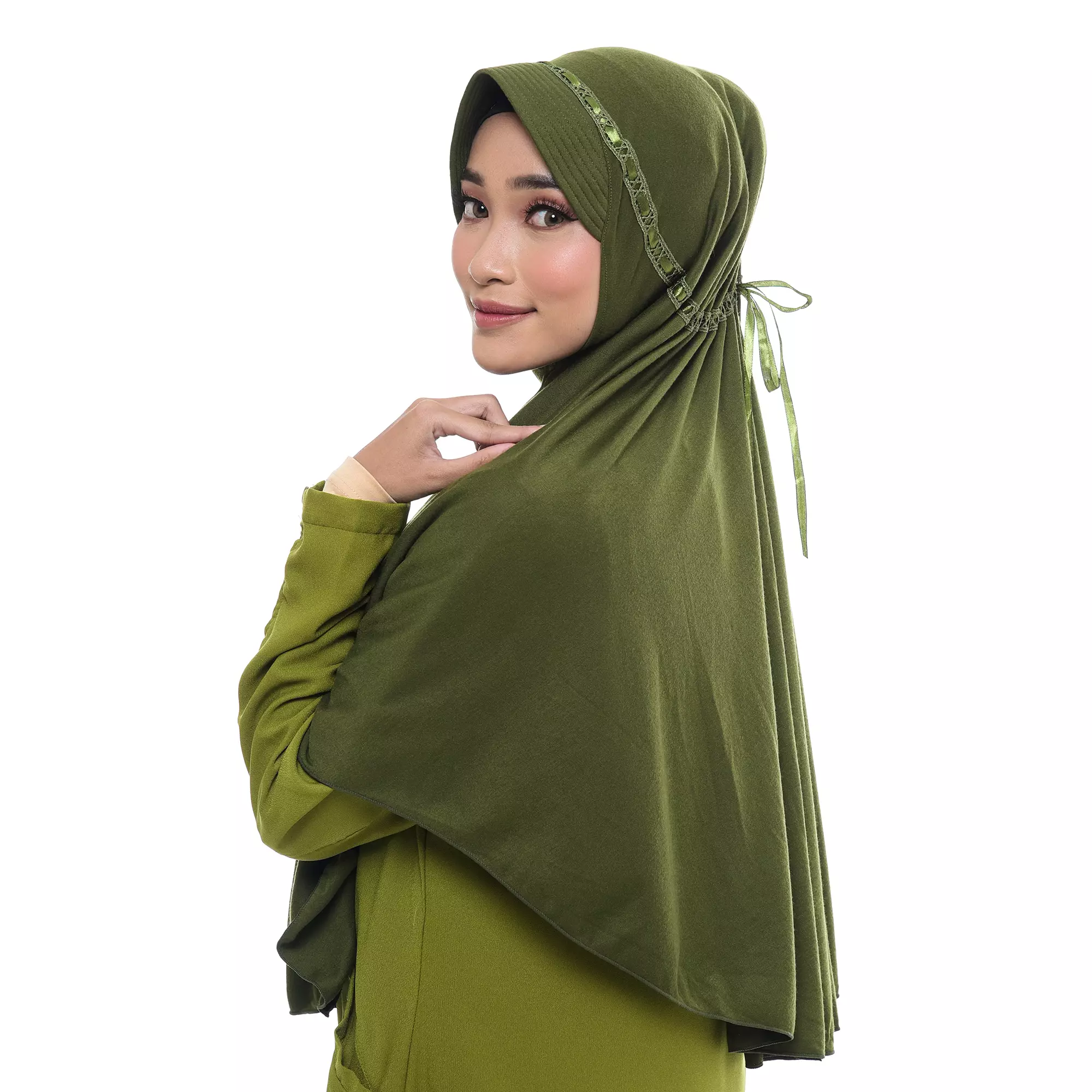 RABBANI - Kerudung Sekolah Instan Hemy KAA XL - Cypress