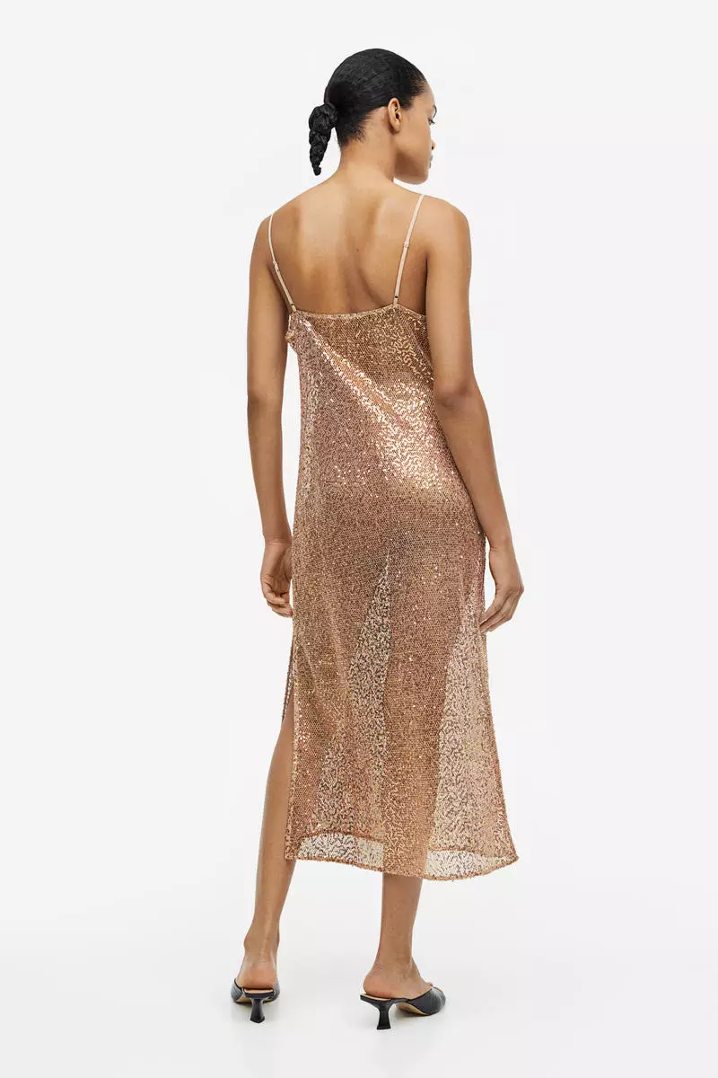 V-neck bodycon dress