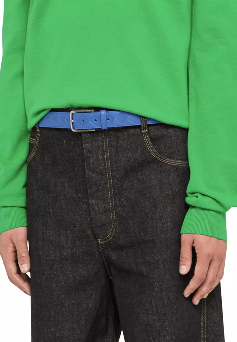 Intreccio Weave Belt in Blue