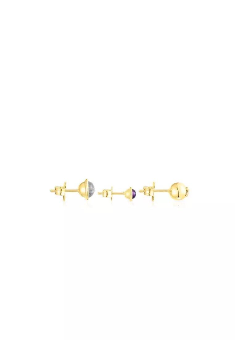 Tous TOUS Plump Set of Three Silver Vermeil Earrings with Gemstones 2024 |  Buy Tous Online | ZALORA Hong Kong