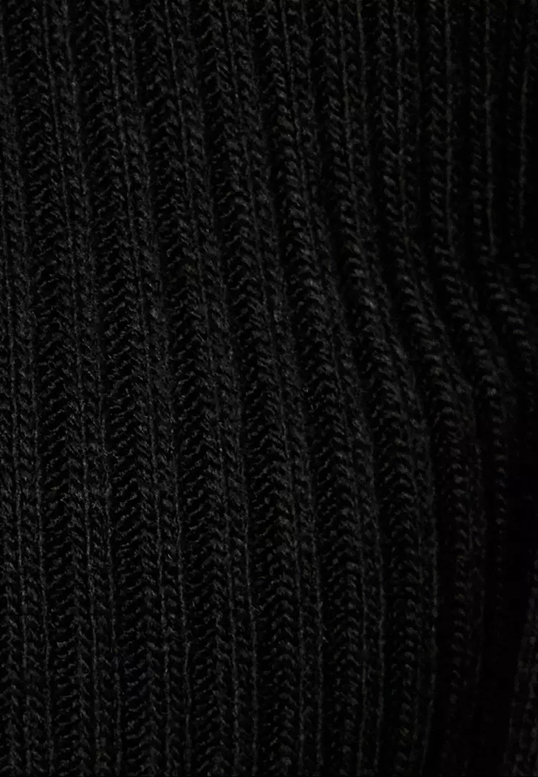 Stand Collar Striped Sweater