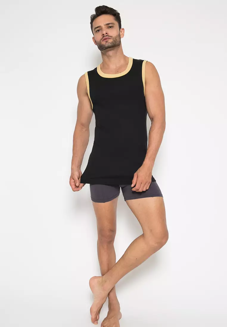 LGS - Innerwear - Pakaian Dalam Pria - Kaos Tank Top - Polos