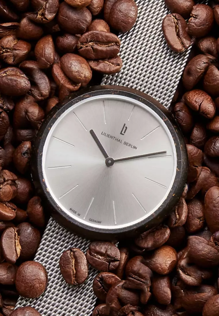 Coffee Watch Latte - Mesh Silver Matte