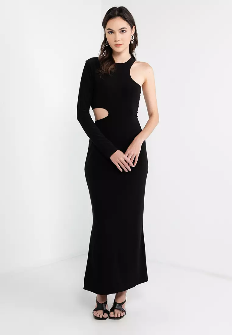 Gigi One Sleeve Cutout Dress