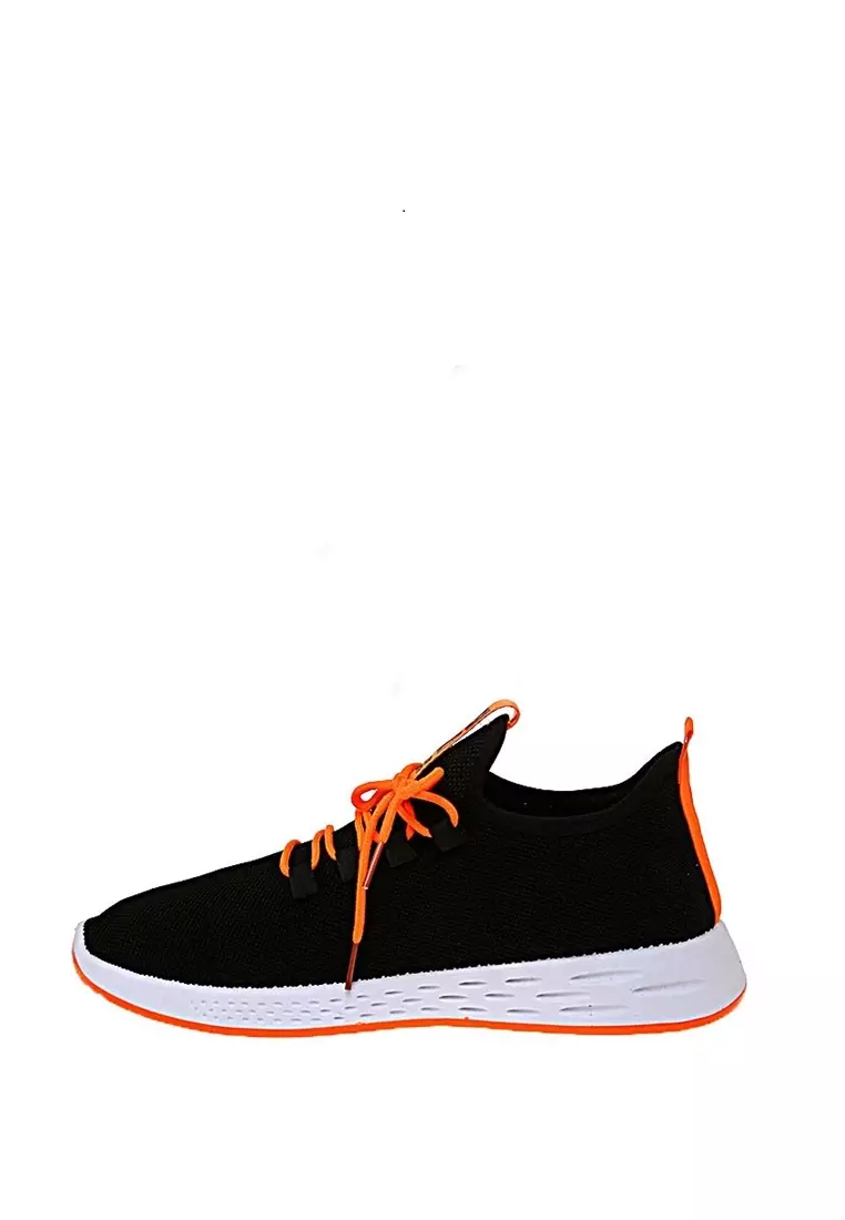 Chayton Sepatu Olahraga Pria Sneakers Two Line Casual Material Cloth ORIGINAL - Orange