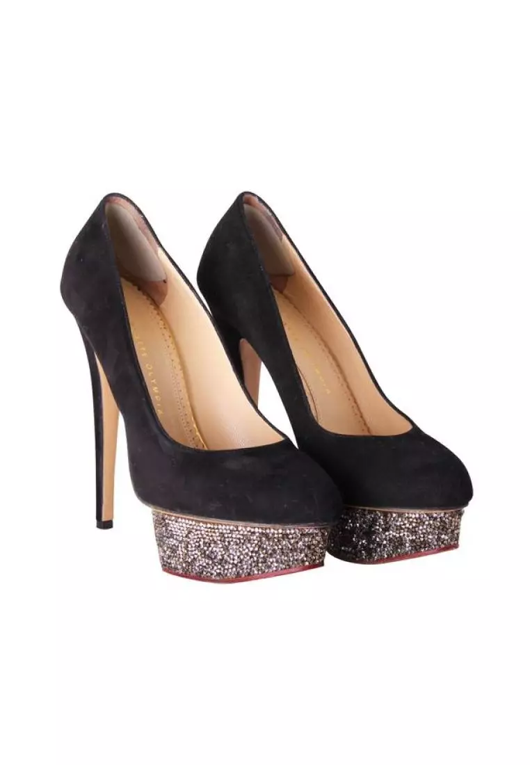 Charlotte olympia discount black suede