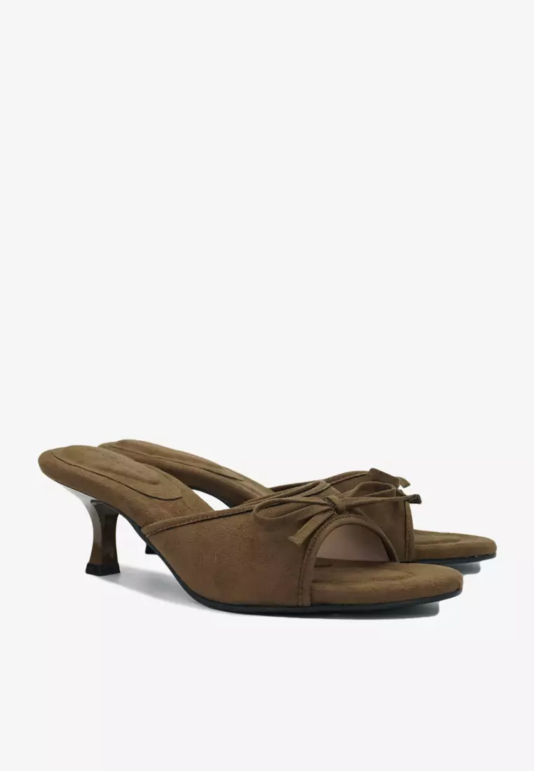 Dr Cardin Women Lush Eve 2-inch Heels | Satin | Suede L-RNZ-9339