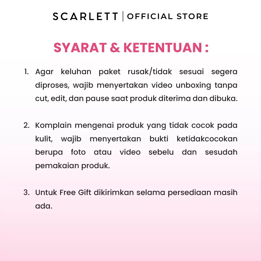 Scarlett Whitening Body Scrub Charming