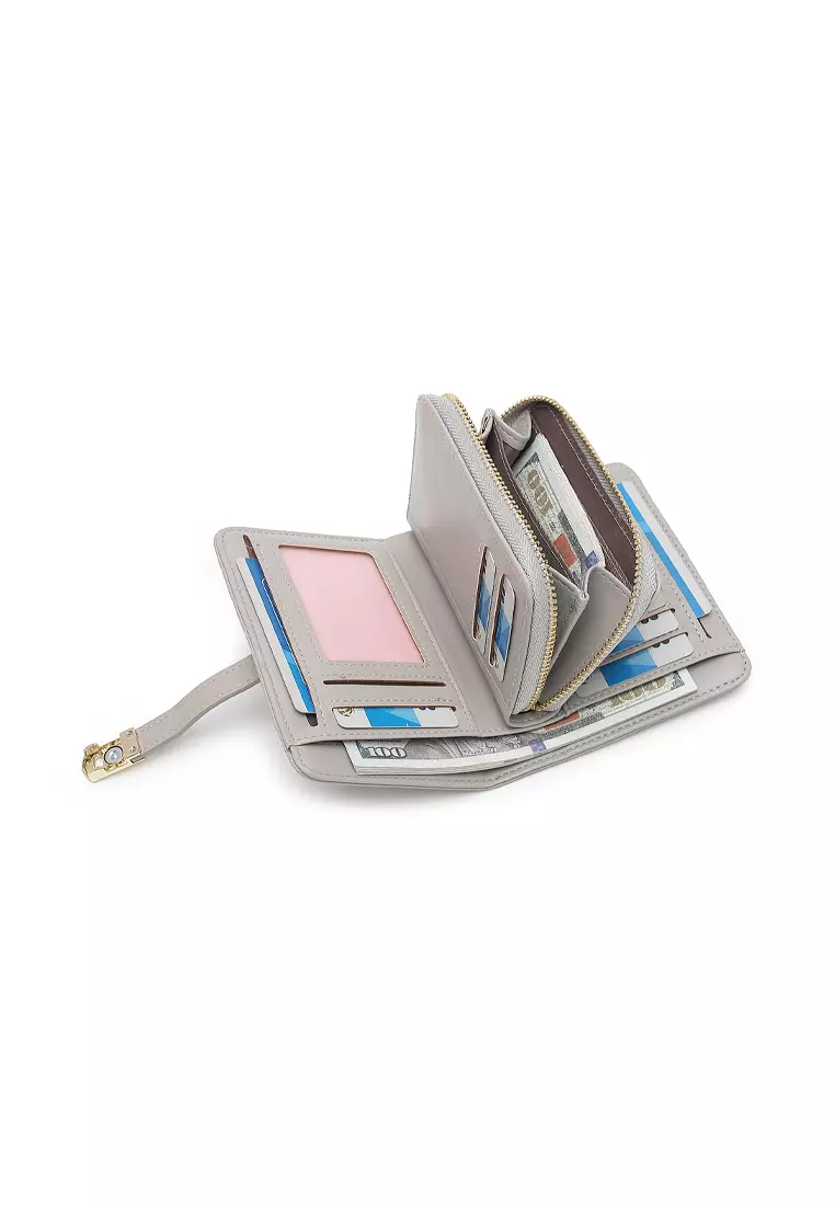 Women's Short Purse / Wallet (Dompet Wanita) - Abu-Abu