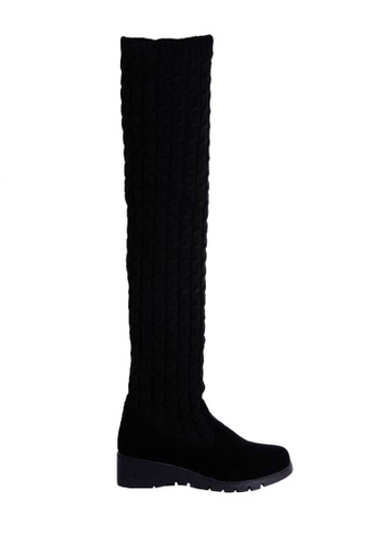 Twenty Eight Shoes Sweater Shaft Low Heel Over Knee Boot VB168 TW446SH2VP08HK_1