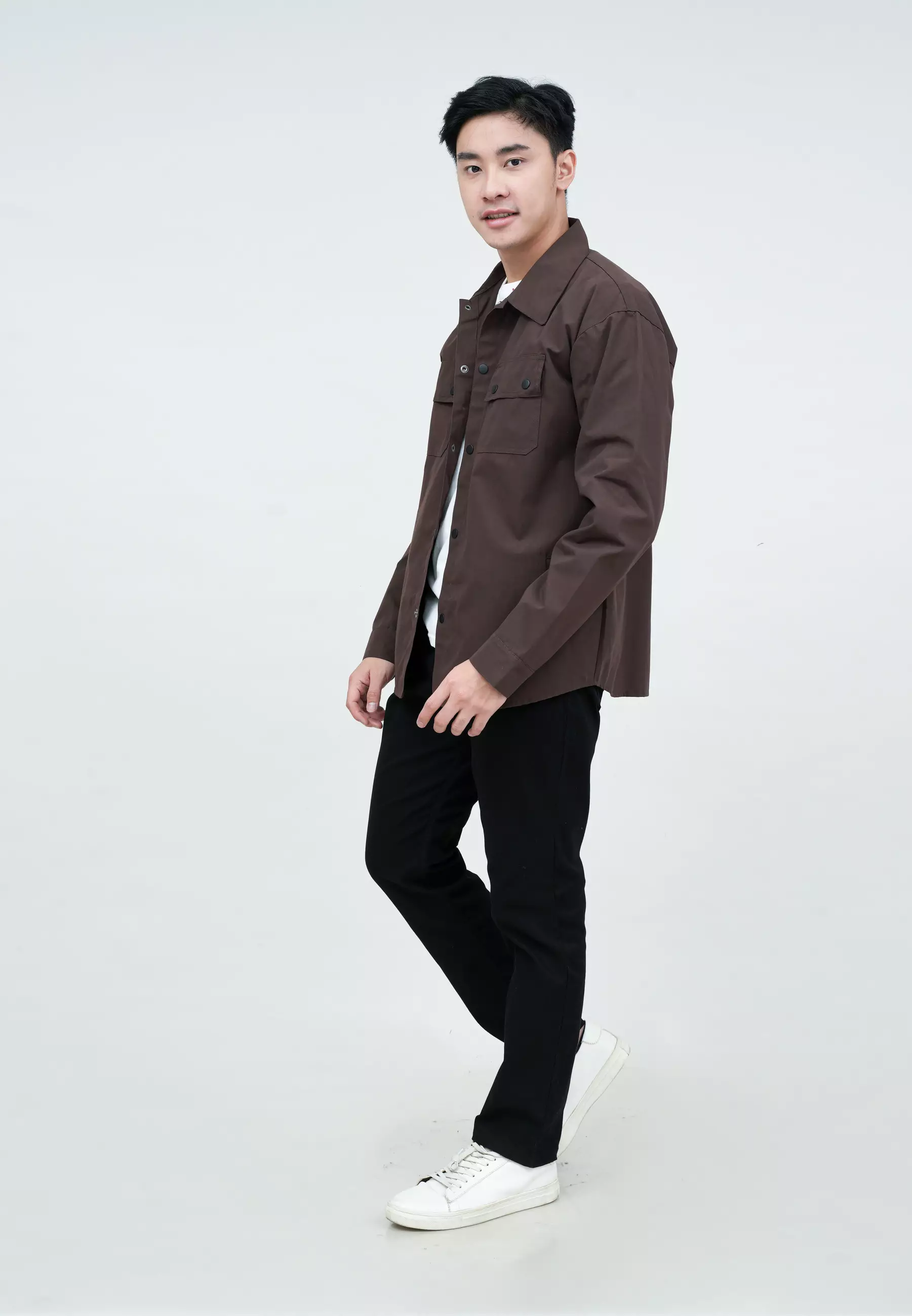 Houseofcuff Jaket Parka Coklat Unisex Motif Tokyo