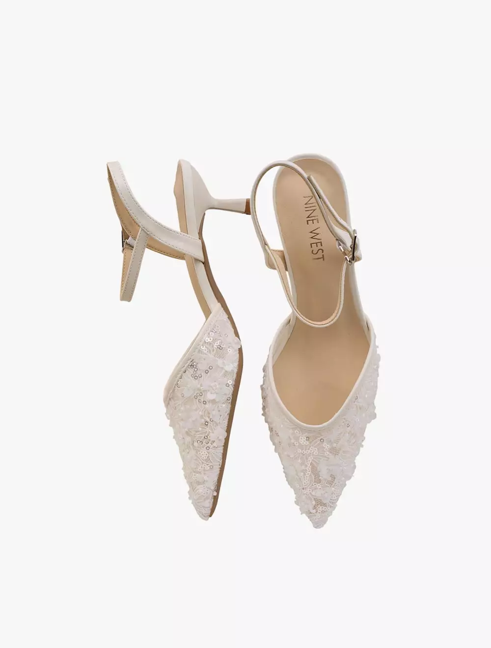 Payless Nine West Womens Haite Kitten Heels - Off White_04
