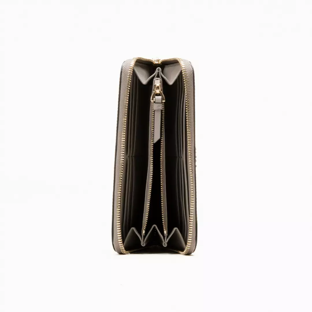 Sorissa Wallet in Leather - Wheat Grey