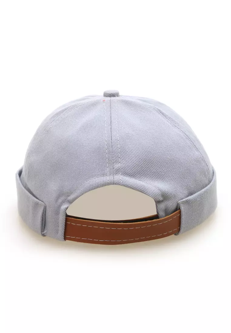 Kai Topi Peci Miki Hat Polos Pria Wanita Uniqe Design Material Cotton ORIGINAL - Light Gray