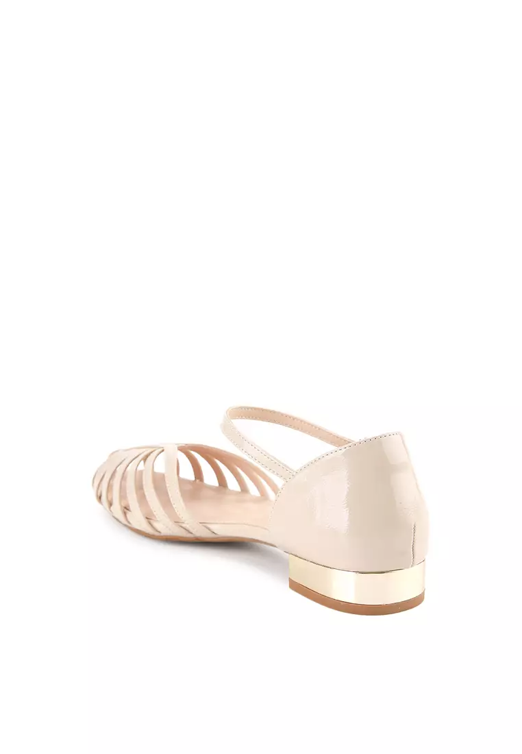 GLORIA J2534-3 SLINGBACK SHOES CREAM