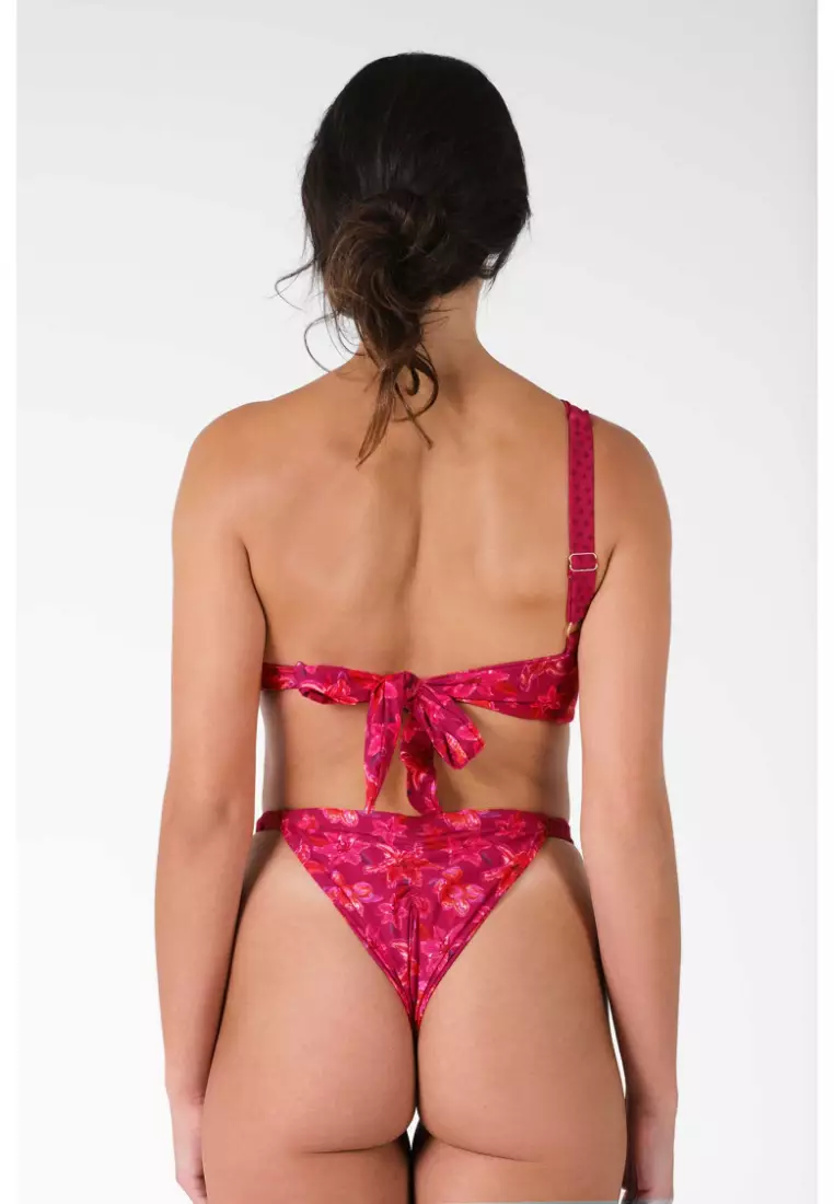 Giana Ruched Cheeky Bikini Bottoms / Stargazer