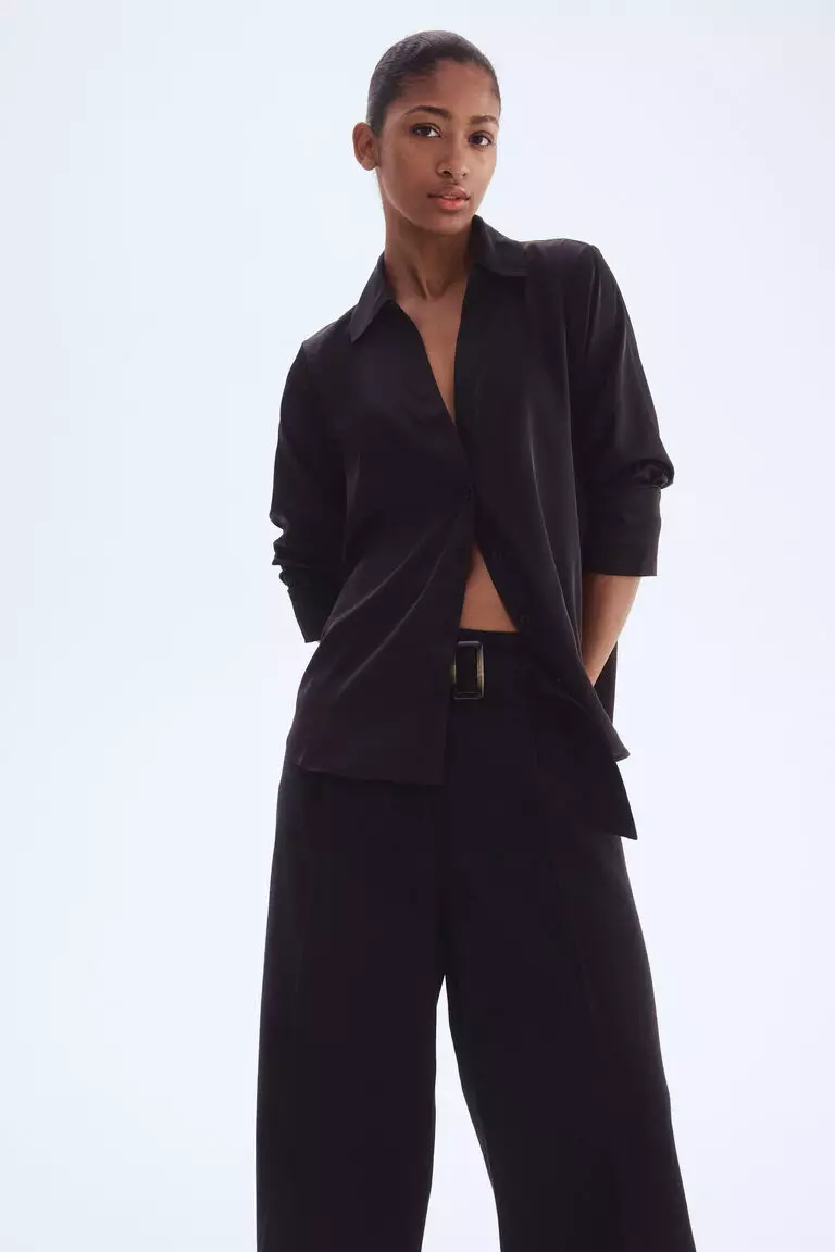 V-neck blouse