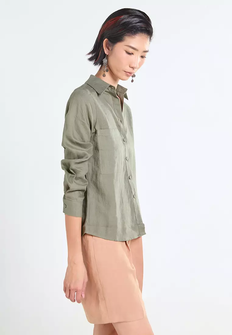 Casual Workwear Linen Shirt