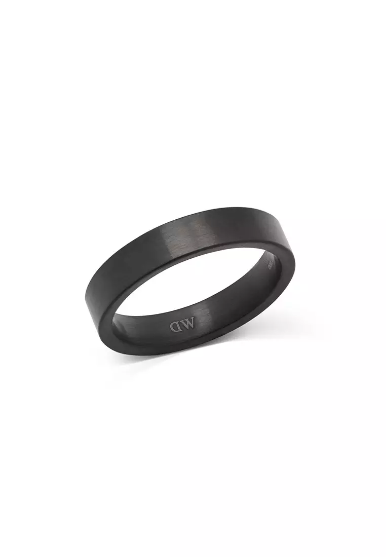 Line Ring Brushed Graphite 4.5mm - Unisex Ring for women and men stainless steel Ring DW Official Authentic Original 戒指 不鏽鋼戒指 DW 官方正品