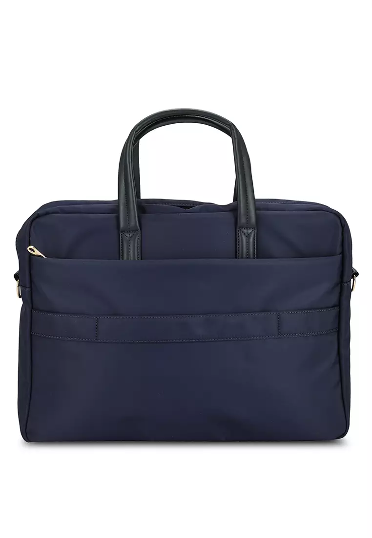 Trimmed Convertible Laptop Bag