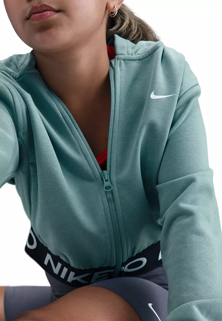 Nike Pro Fleece Big Kids' (Girls') Dri-FIT Full-Zip Hoodie