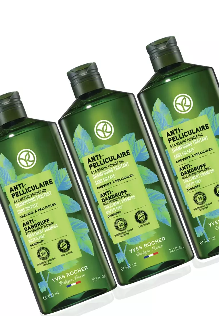 Anti Dandruff Shampoo 300ml Bundle of 3 Original Hair Care Bestseller Flakes Free Sulfate-Free