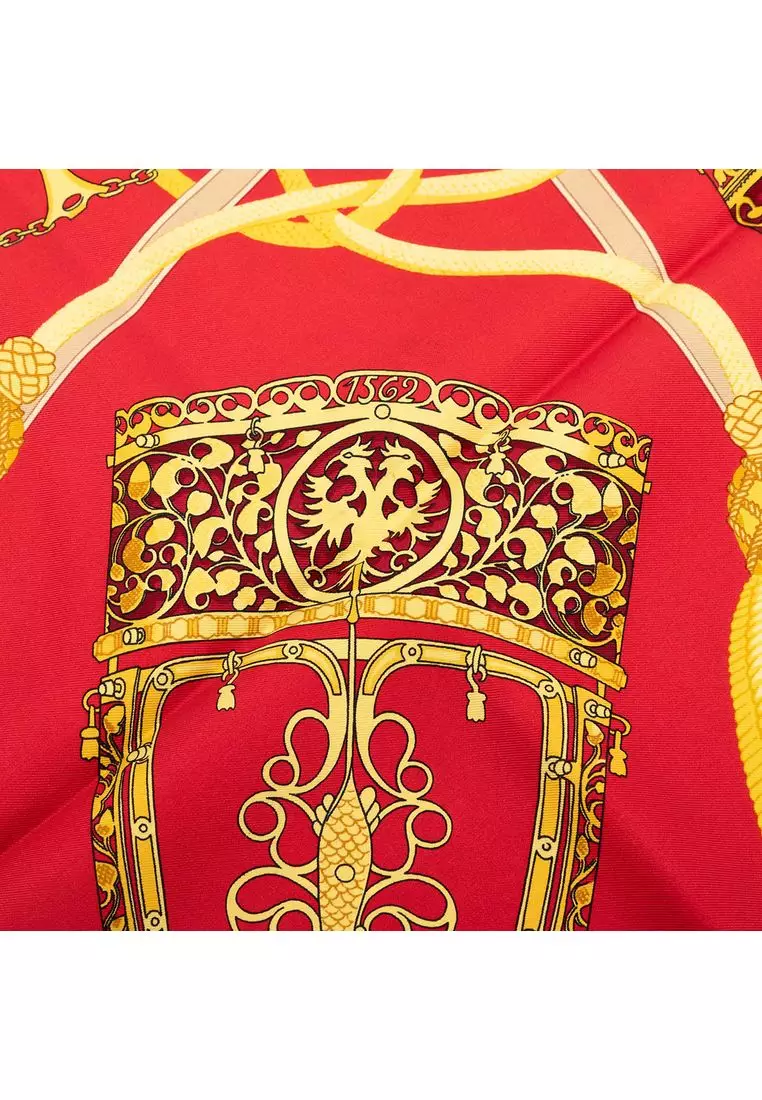 Pre-Loved Hermès Les Muserolles Silk Scarf 90