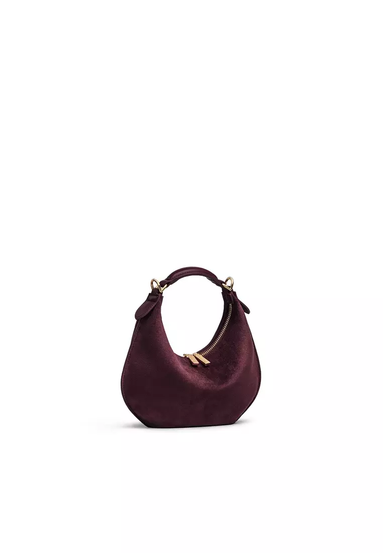 Kuki Mini Bag Suede - Burgundy