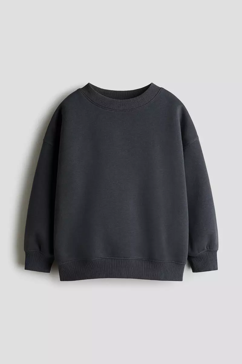 Oversized brushed-inside sweatshirt