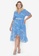 Trendyol blue Plus Size Belted Woven Dress 8DA0BAA0B27180GS_1