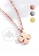 CELOVIS gold CELOVIS - Destiny Four Leaf Clover Necklace + Earrings Jewellery Set in Rose Gold BE4FAACCE90FFDGS_4