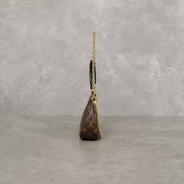 Tas LOUIS VUITTON LV CATCHY PM ECLIPSE BLACK BROWN SHOULDER BAG 100% ORIGINAL