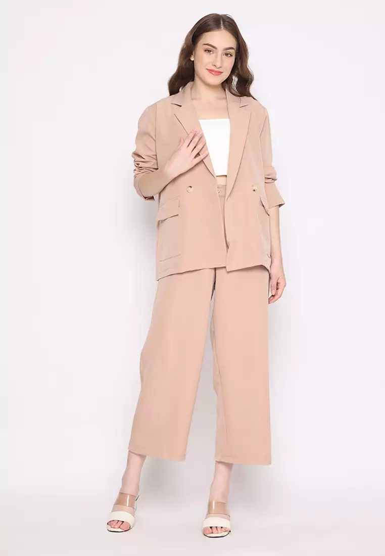 Mannequin Casual Buttoned Blazer Set